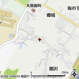 秋田県潟上市昭和豊川竜毛郷境1周辺の地図