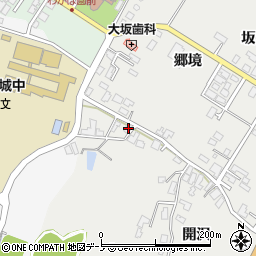 秋田県潟上市昭和豊川竜毛郷境23周辺の地図