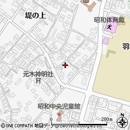 秋田県潟上市昭和大久保堤の上69周辺の地図