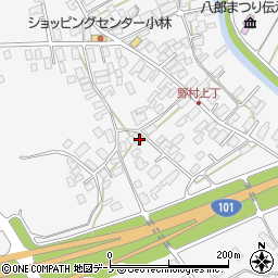 秋田県潟上市昭和大久保北野大崎道添134-2周辺の地図