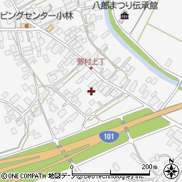 秋田県潟上市昭和大久保北野大崎道添133-2周辺の地図
