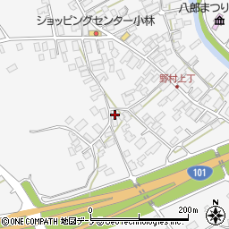 秋田県潟上市昭和大久保北野大崎道添125周辺の地図