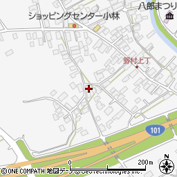 秋田県潟上市昭和大久保北野大崎道添125周辺の地図