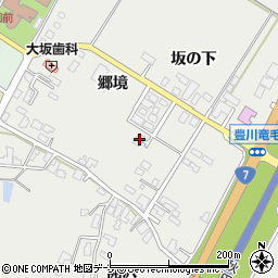 秋田県潟上市昭和豊川竜毛坂の下39周辺の地図