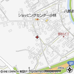 秋田県潟上市昭和大久保北野大崎道添176-2周辺の地図