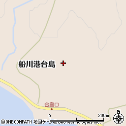 秋田県男鹿市船川港台島小橋下周辺の地図