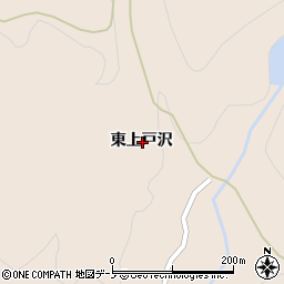 秋田県仙北市西木町上桧木内東上戸沢周辺の地図