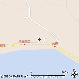 秋田県男鹿市船川港台島（浜平）周辺の地図