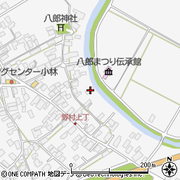 秋田県潟上市昭和大久保北野大崎道添258周辺の地図