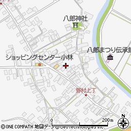 秋田県潟上市昭和大久保北野大崎道添165周辺の地図