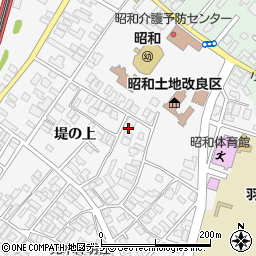 秋田県潟上市昭和大久保堤の上18周辺の地図