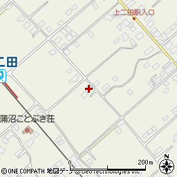 秋田県潟上市天王持谷地32-9周辺の地図