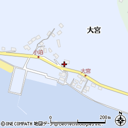 秋田県男鹿市船川港増川大宮周辺の地図
