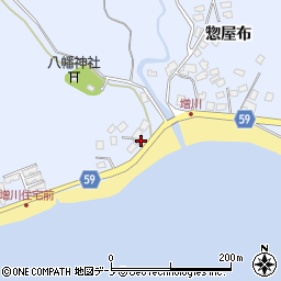 秋田県男鹿市船川港増川宮ノ下9周辺の地図