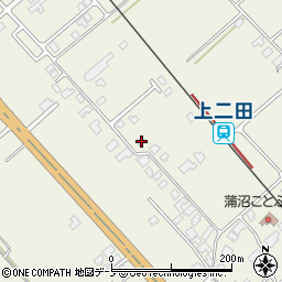 秋田県潟上市天王持谷地54周辺の地図