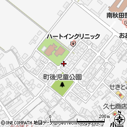 秋田県潟上市昭和大久保周辺の地図