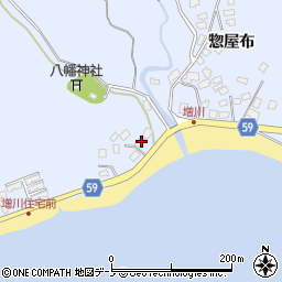 秋田県男鹿市船川港増川宮ノ下4周辺の地図