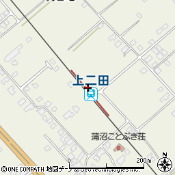 秋田県潟上市周辺の地図