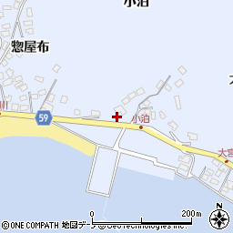 秋田県男鹿市船川港増川小泊75周辺の地図