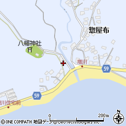 秋田県男鹿市船川港増川宮ノ下14周辺の地図