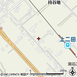 秋田県潟上市天王持谷地58-18周辺の地図
