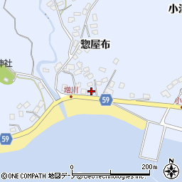 秋田県男鹿市船川港増川惣屋布24周辺の地図