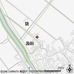 秋田県潟上市昭和大久保袋周辺の地図