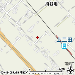秋田県潟上市天王持谷地58-25周辺の地図