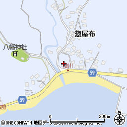 秋田県男鹿市船川港増川惣屋布32周辺の地図