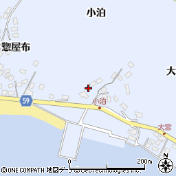 秋田県男鹿市船川港増川小泊88周辺の地図