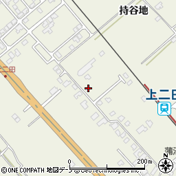秋田県潟上市天王持谷地62-17周辺の地図