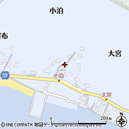 秋田県男鹿市船川港増川小泊92周辺の地図