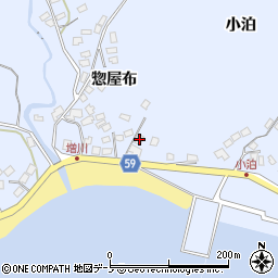 秋田県男鹿市船川港増川惣屋布28周辺の地図
