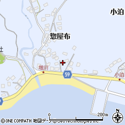 秋田県男鹿市船川港増川惣屋布21周辺の地図