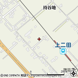 秋田県潟上市天王持谷地58-38周辺の地図