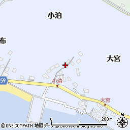 秋田県男鹿市船川港増川小泊91周辺の地図