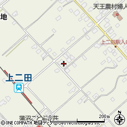 秋田県潟上市天王持谷地44-1周辺の地図