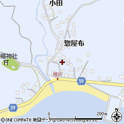 秋田県男鹿市船川港増川惣屋布31周辺の地図