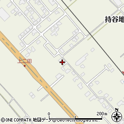 秋田県潟上市天王持谷地121-6周辺の地図