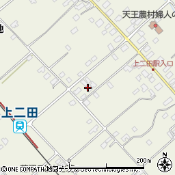 秋田県潟上市天王持谷地44周辺の地図