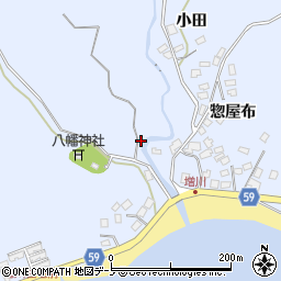 秋田県男鹿市船川港増川宮ノ下23周辺の地図