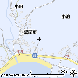 秋田県男鹿市船川港増川惣屋布17周辺の地図