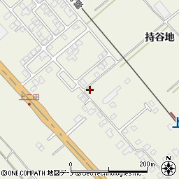 秋田県潟上市天王持谷地70-13周辺の地図
