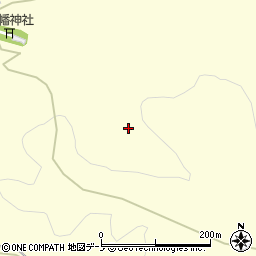 秋田県潟上市昭和豊川山田（砂子沢）周辺の地図