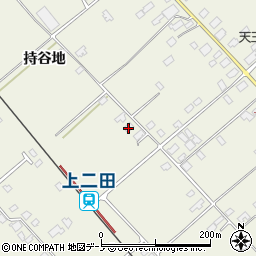 秋田県潟上市天王持谷地53周辺の地図