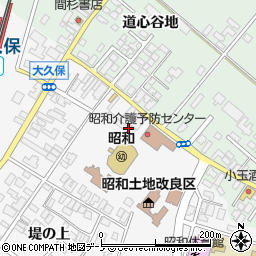 秋田県潟上市昭和大久保堤の上1周辺の地図
