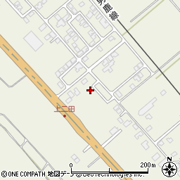 秋田県潟上市天王持谷地119-9周辺の地図