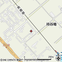 秋田県潟上市天王持谷地75周辺の地図