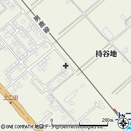 秋田県潟上市天王持谷地75-12周辺の地図