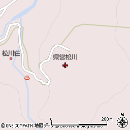県営松川キャンプ場周辺の地図